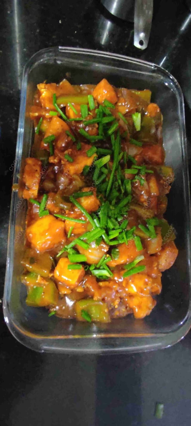 Delicious Chilli Paneer (Dry) prepared by COOX