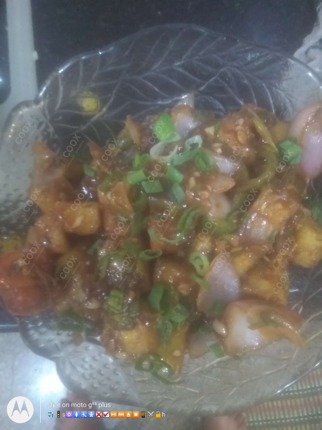 Delicious Chilli Paneer (Dry) prepared by COOX