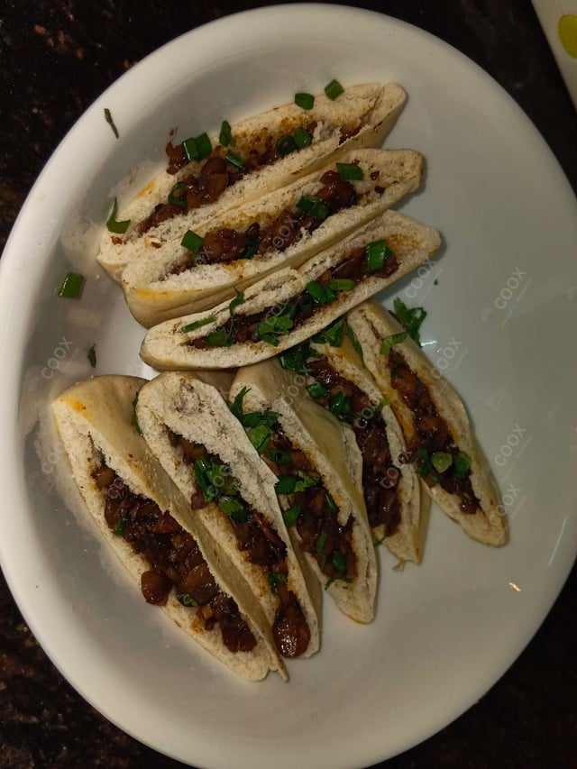 Delicious Spicy Mushroom Bao prepared by COOX