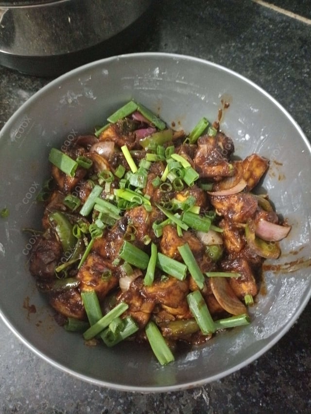 Delicious Chilli Paneer (Dry) prepared by COOX