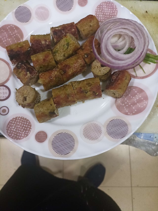 Delicious Chicken Seekh Kebab prepared by COOX