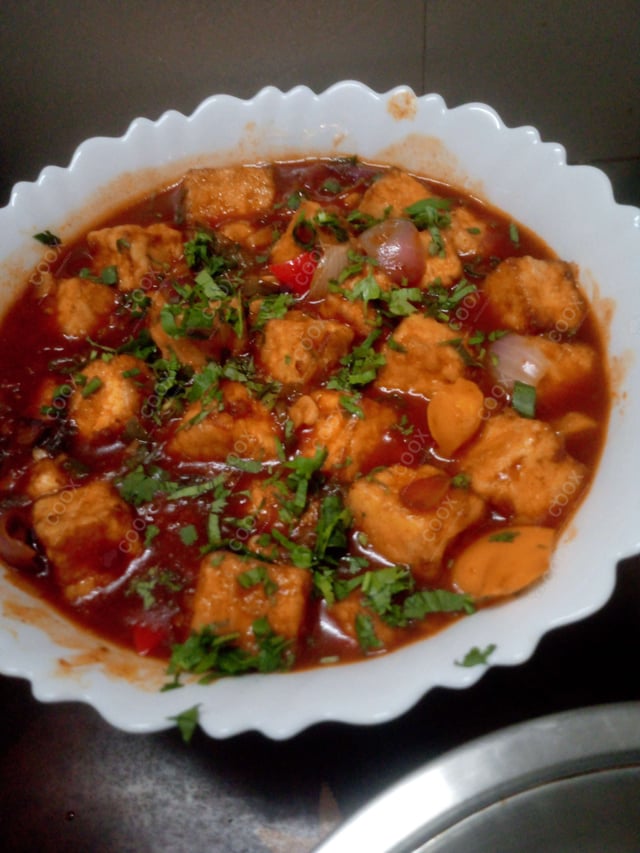 Delicious Chilli Paneer (Gravy) prepared by COOX