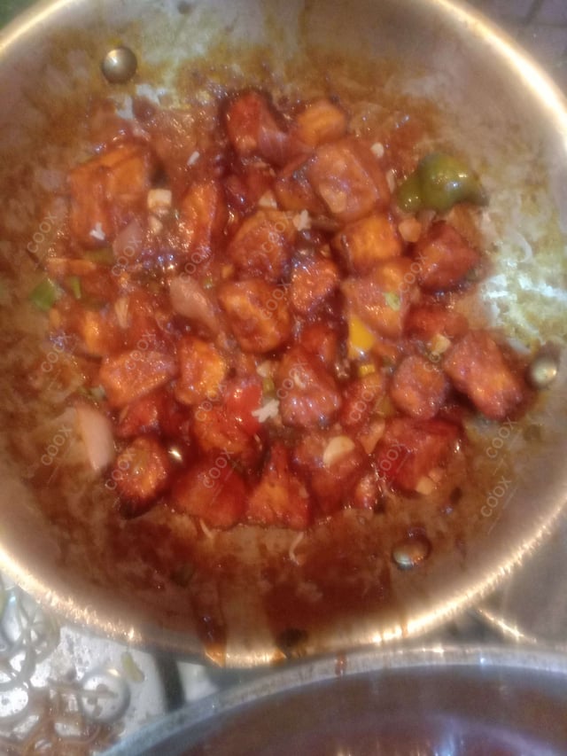 Delicious Chilli Paneer (Dry) prepared by COOX