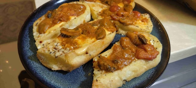 Delicious Tomato Mushroom Bruschetta prepared by COOX