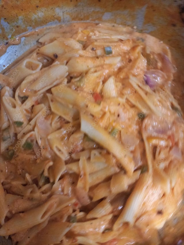 Delicious Pasta in Pink Sauce prepared by COOX