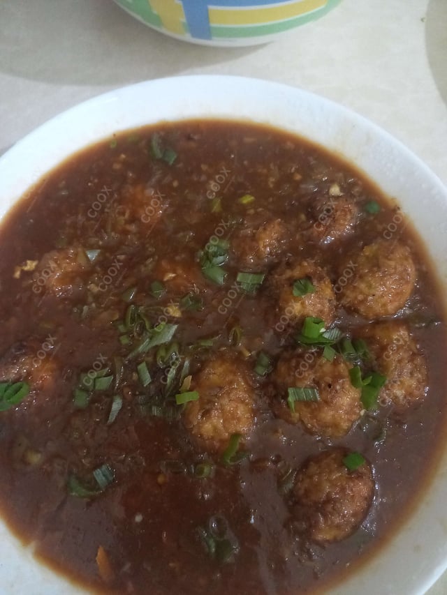 Delicious Veg Manchurian (Gravy) prepared by COOX