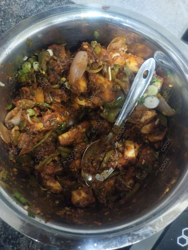 Delicious Chilli Paneer (Dry) prepared by COOX