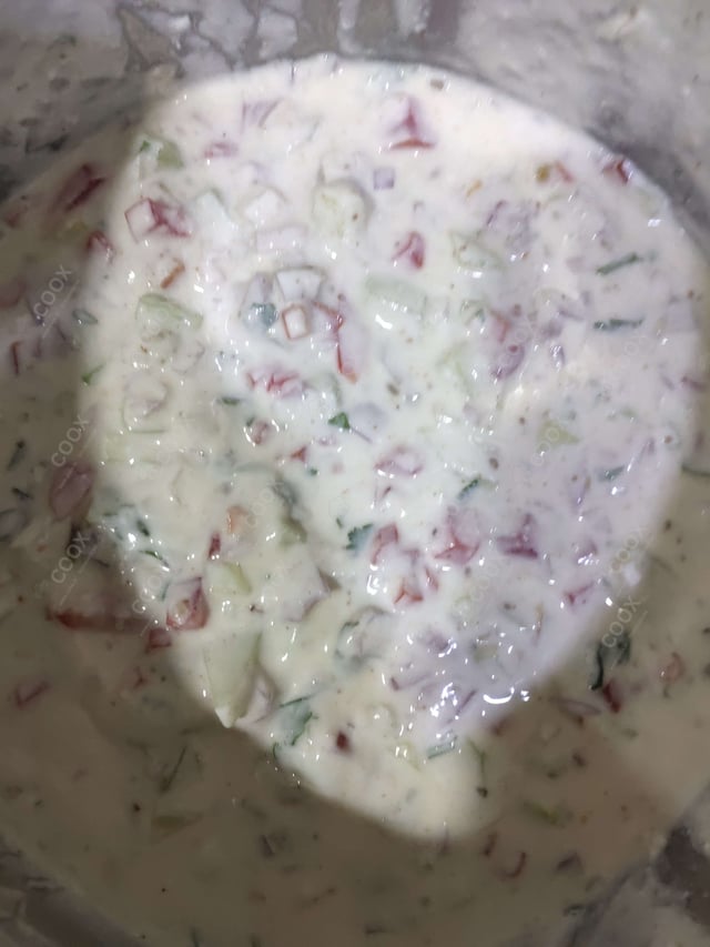 Delicious Mix Veg Raita prepared by COOX