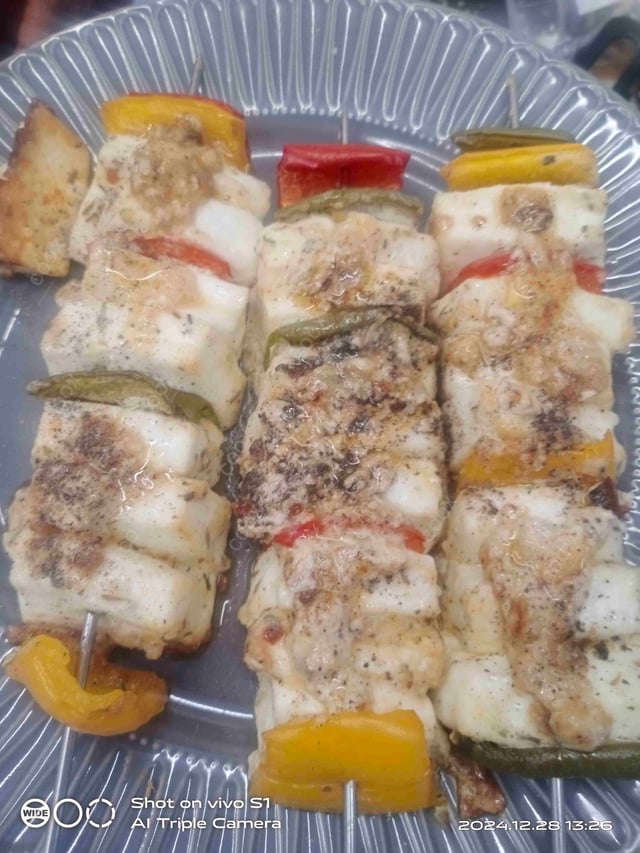 Delicious Paneer Shashlik prepared by COOX