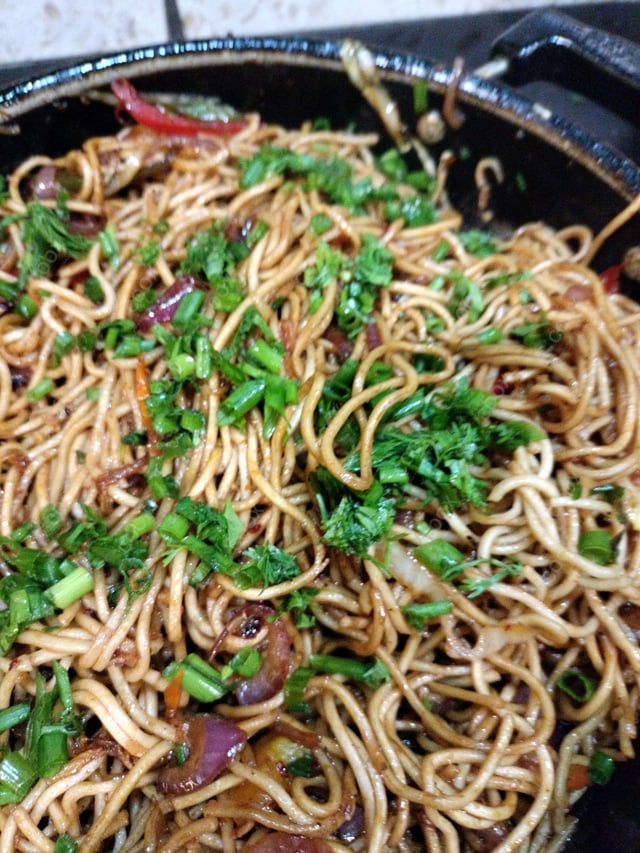 Delicious Chilli Garlic Noodles prepared by COOX