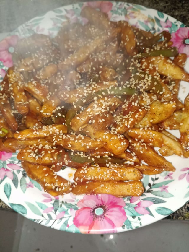 Delicious Honey Chilli Potato prepared by COOX