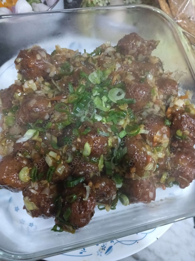 Delicious Veg Manchurian (Dry) prepared by COOX