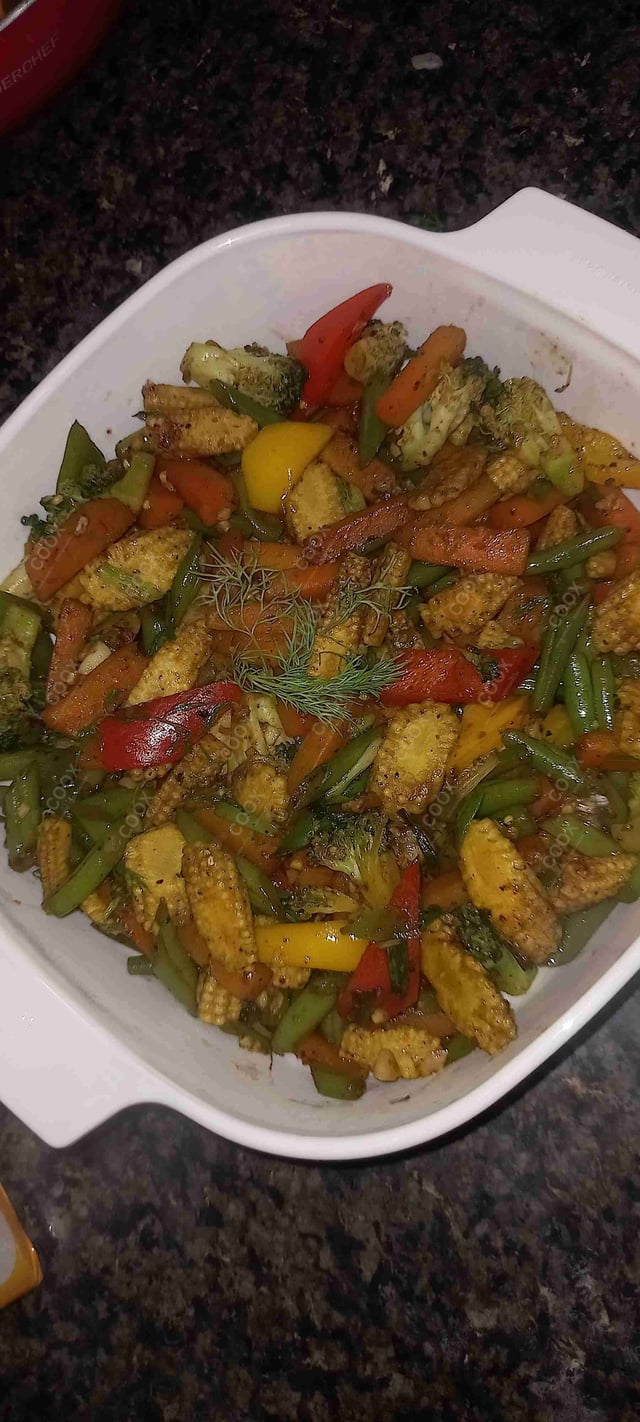 Delicious Vegetable Stir Fry prepared by COOX