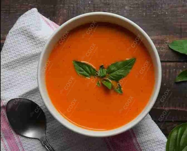 Delicious Tomato Basil Soup prepared by COOX