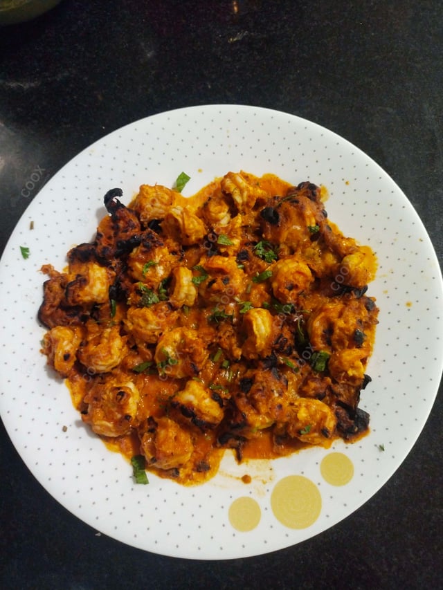 Delicious Tandoori Prawns prepared by COOX