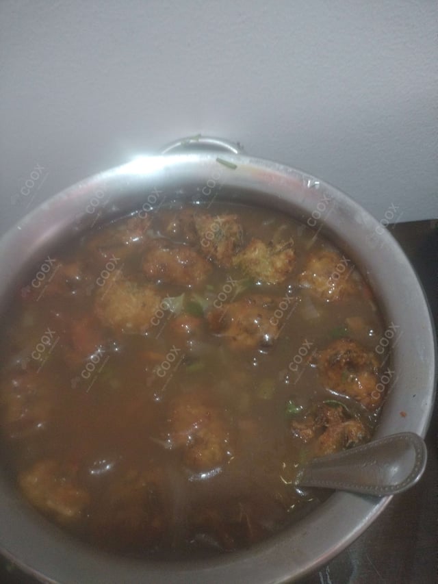 Delicious Veg Manchurian (Gravy) prepared by COOX