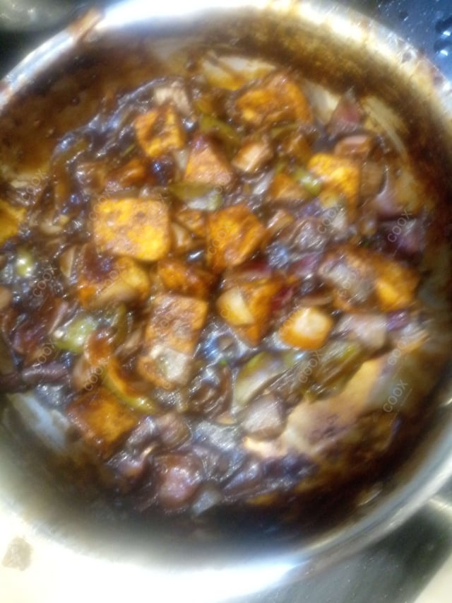 Delicious Chilli Paneer (Dry) prepared by COOX