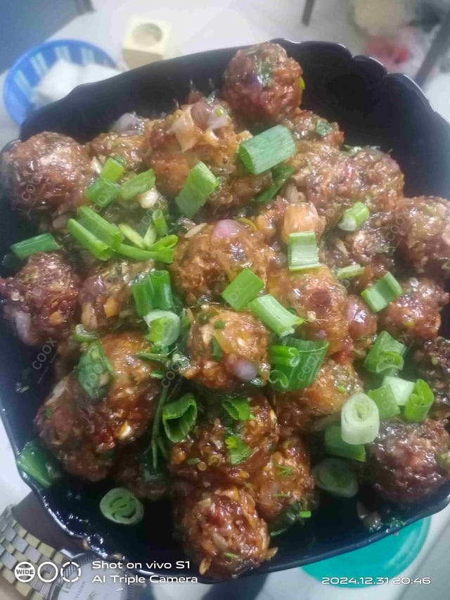 Delicious Veg Manchurian (Dry) prepared by COOX