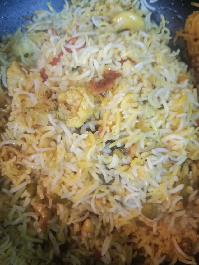 Delicious Veg Biryani prepared by COOX