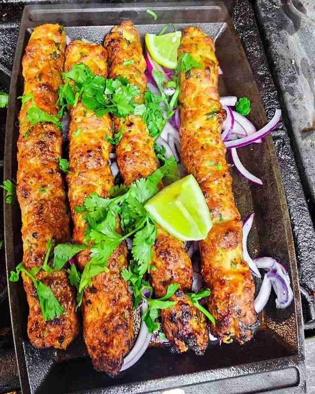 Delicious Mutton Seekh Kebab prepared by COOX