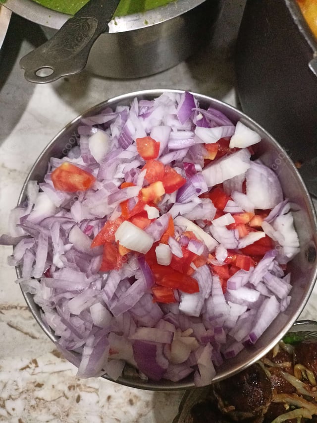 Delicious Salad, Papad prepared by COOX