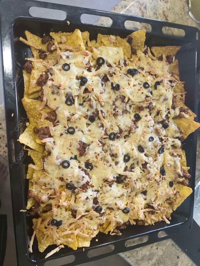 Delicious Cheese Nachos prepared by COOX