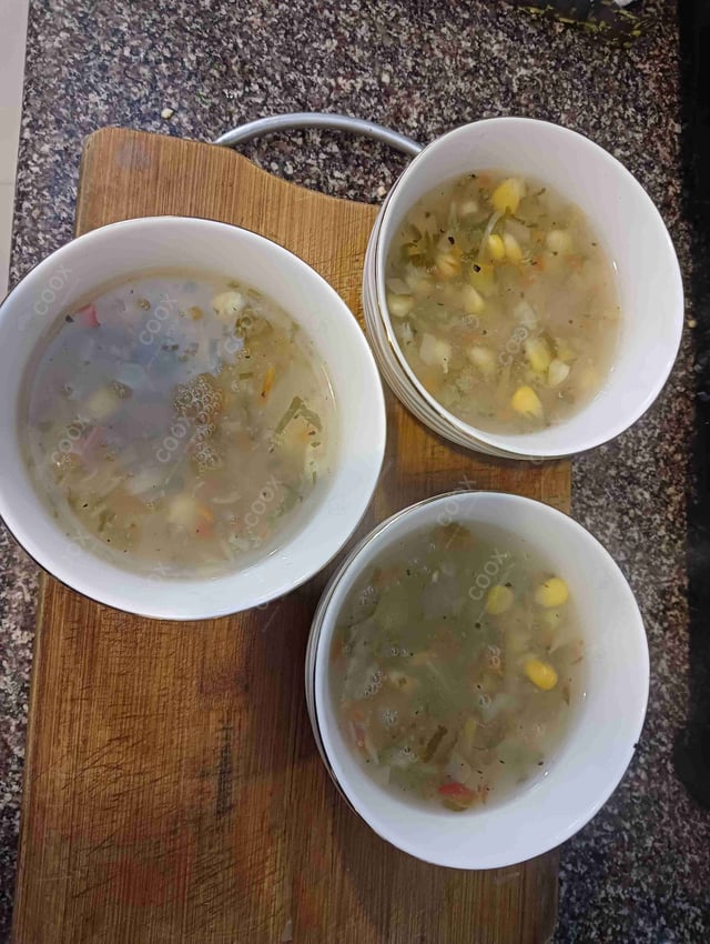 Delicious Sweet Corn Soup prepared by COOX