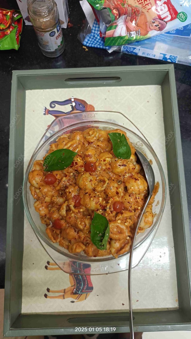 Delicious Pasta in Pink Sauce prepared by COOX