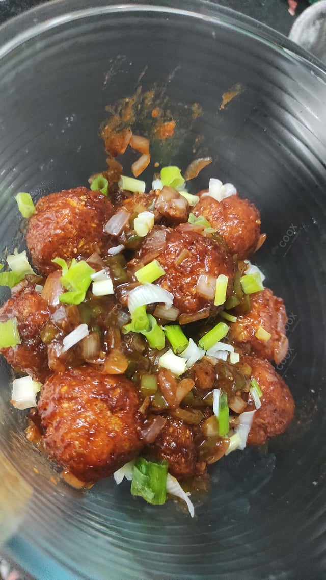 Delicious Veg Manchurian (Dry) prepared by COOX