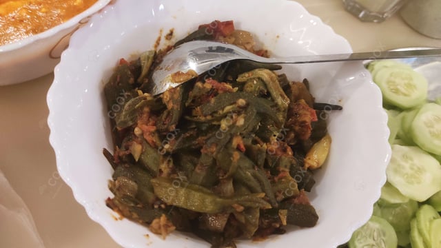 Delicious Bhindi do Pyaza prepared by COOX