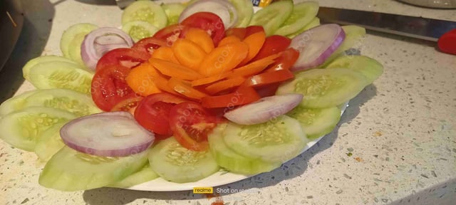 Delicious Salad, Papad prepared by COOX