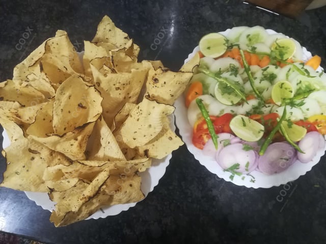 Delicious Salad, Papad prepared by COOX