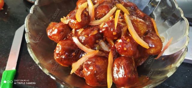 Delicious Veg Manchurian (Dry) prepared by COOX