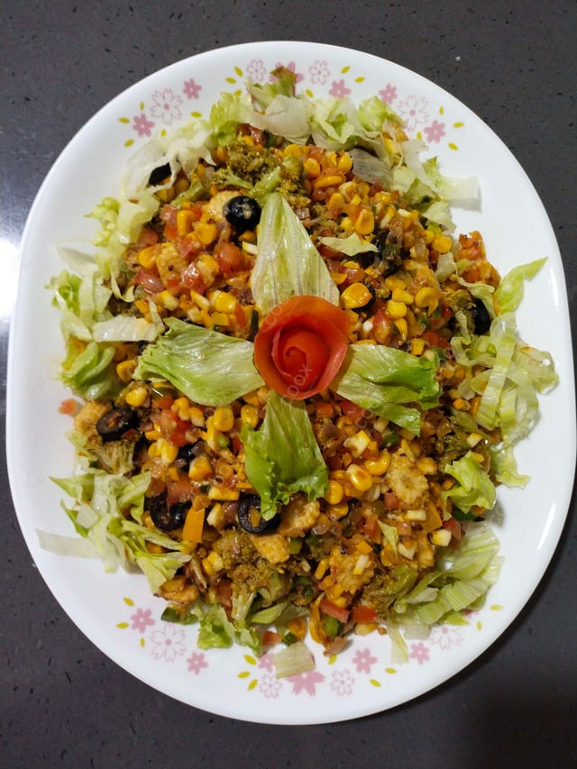 Delicious American Corn Salad prepared by COOX