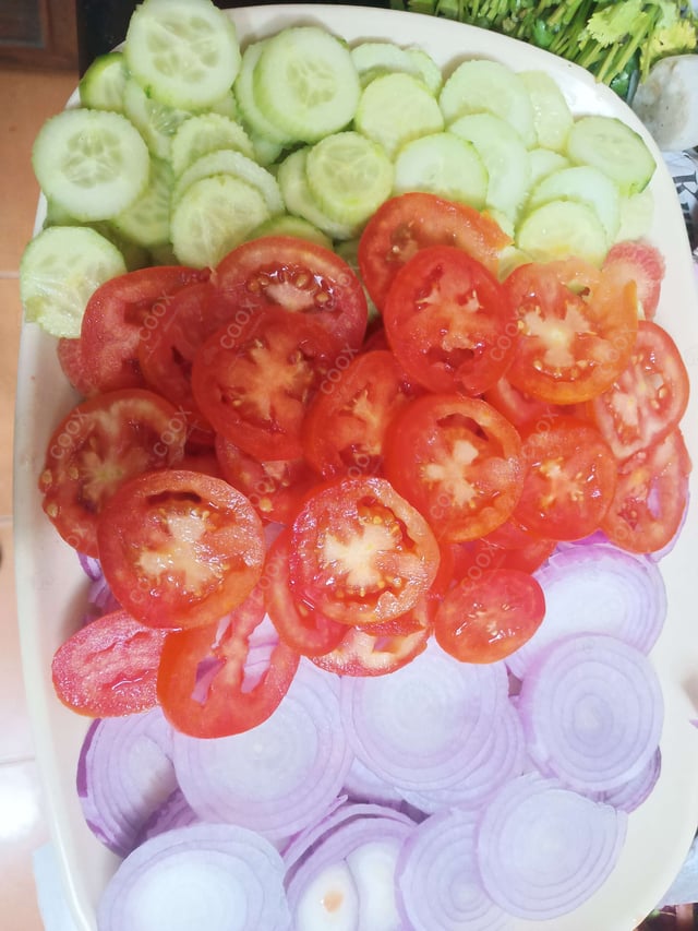 Delicious Salad, Papad prepared by COOX