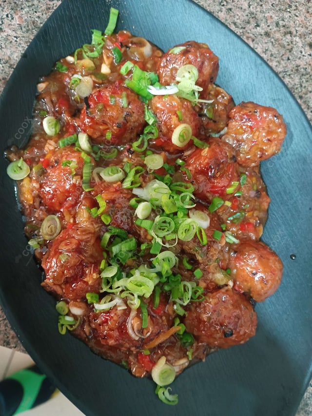 Delicious Veg Manchurian (Gravy) prepared by COOX