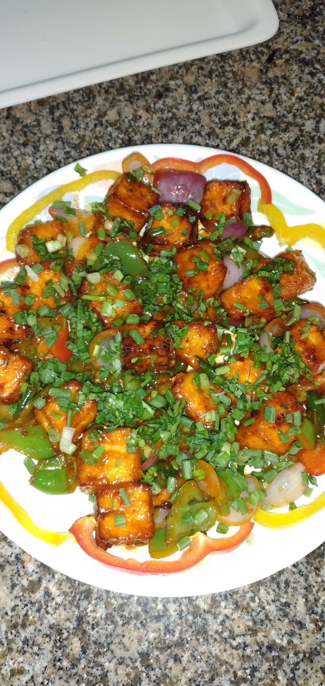 Delicious Chilly Paneer (Dry) prepared by COOX