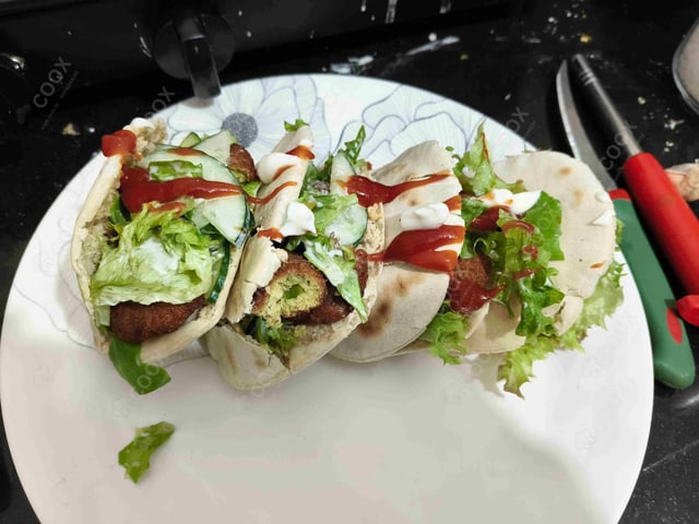 Delicious Falafel Pockets prepared by COOX