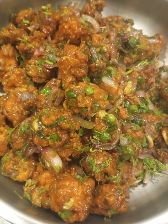 Delicious Veg Manchurian (Dry) prepared by COOX