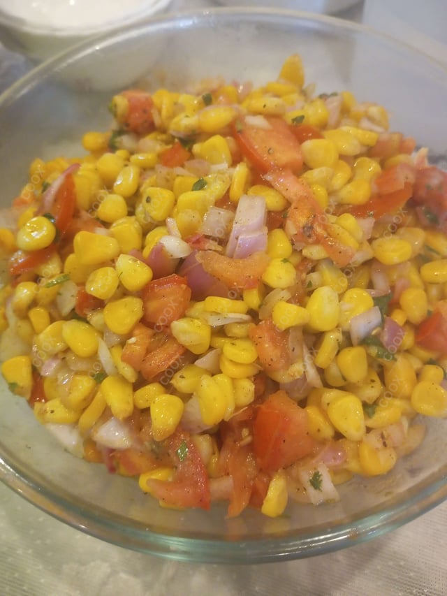 Delicious Corn Chaat prepared by COOX