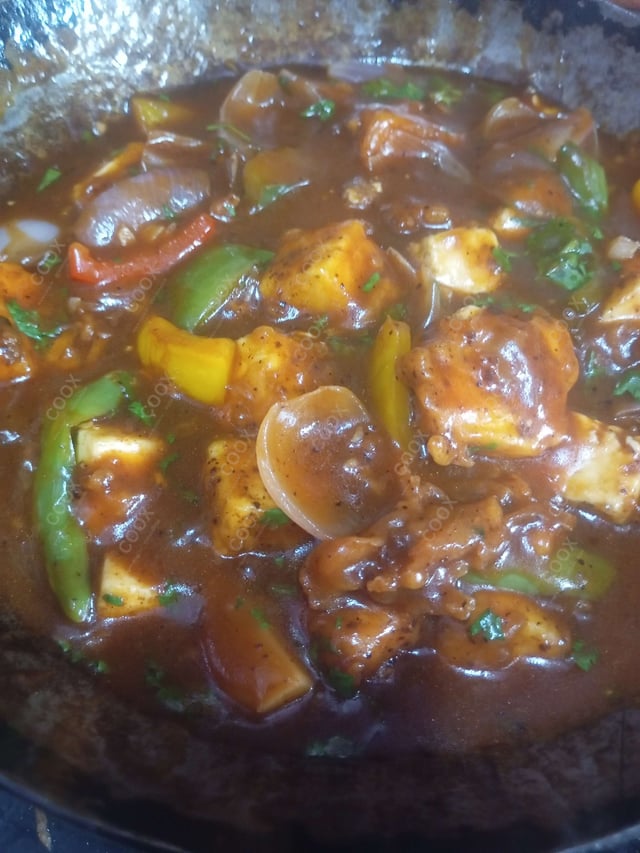 Delicious Chilli Paneer (Gravy) prepared by COOX