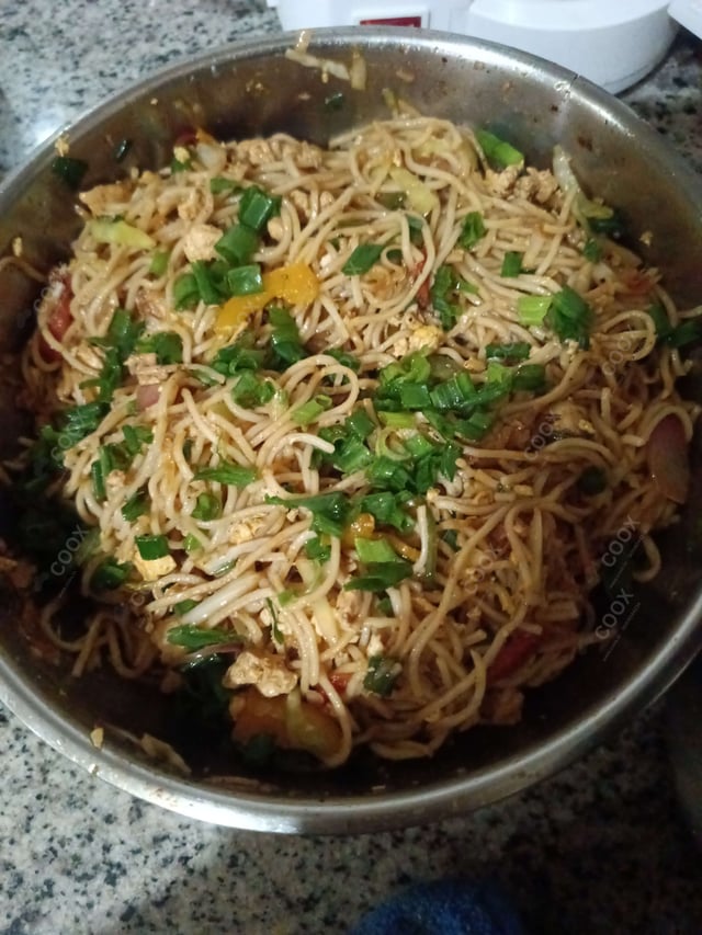 Delicious Chicken Hakka Noodles prepared by COOX