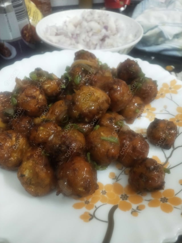 Delicious Veg Manchurian (Dry) prepared by COOX