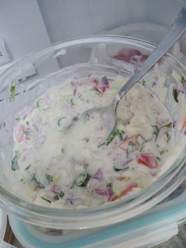 Delicious Cucumber Raita prepared by COOX