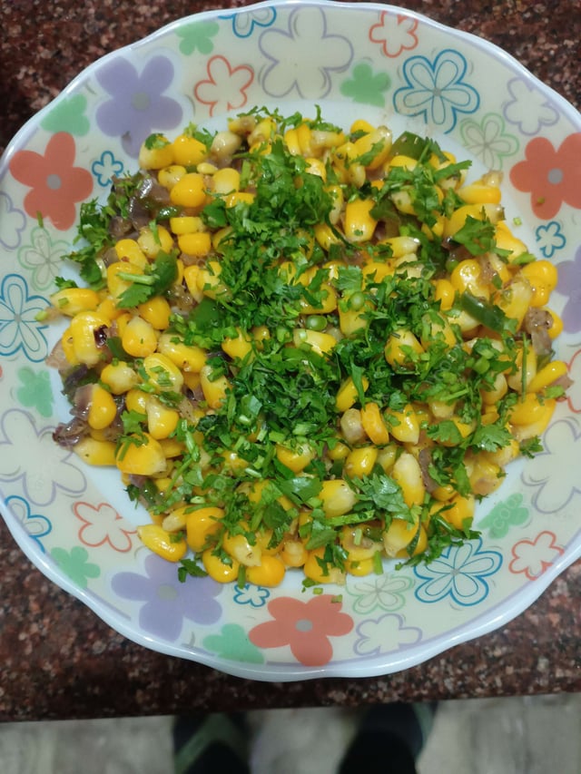 Delicious Corn Chaat prepared by COOX