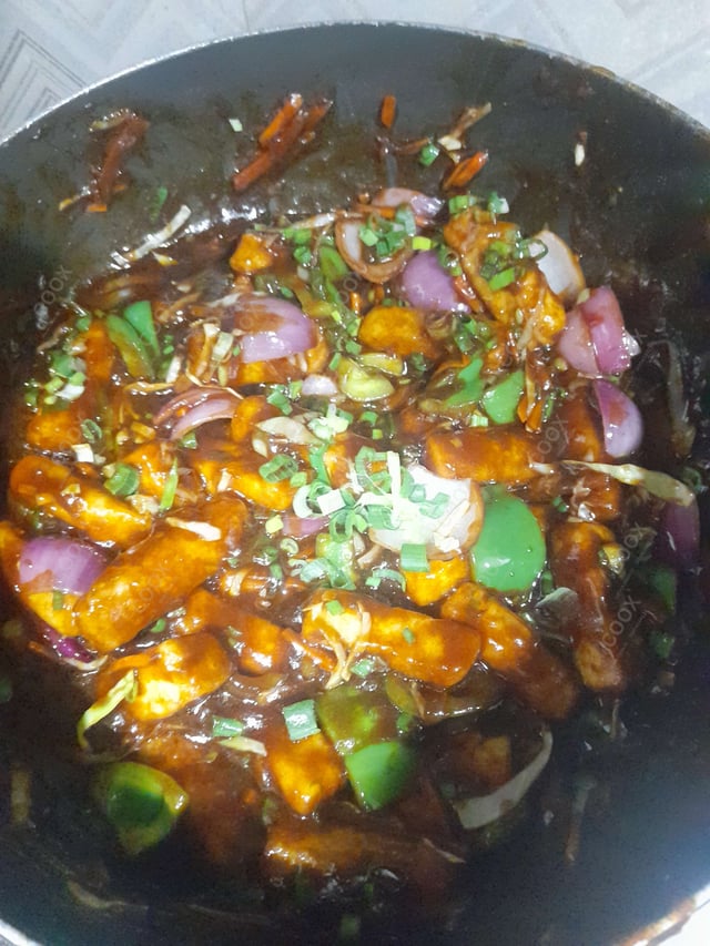 Delicious Chilli Paneer (Dry) prepared by COOX