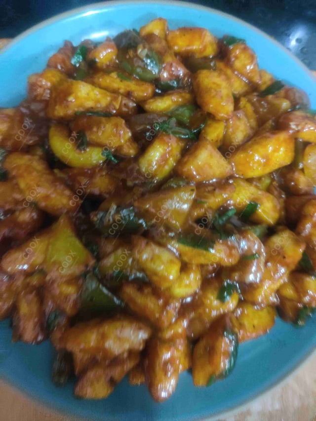 Delicious Chilli Paneer (Dry) prepared by COOX