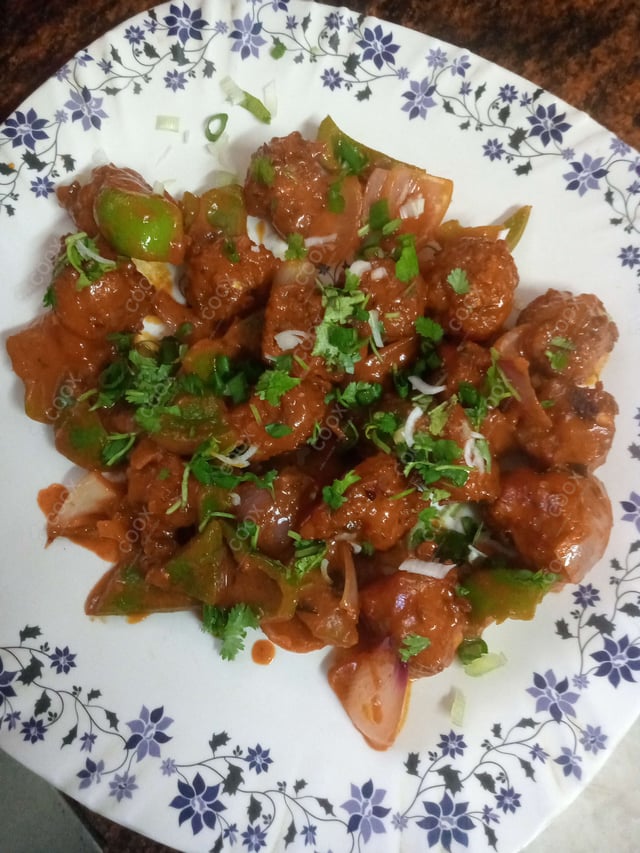 Delicious Veg Manchurian (Dry) prepared by COOX