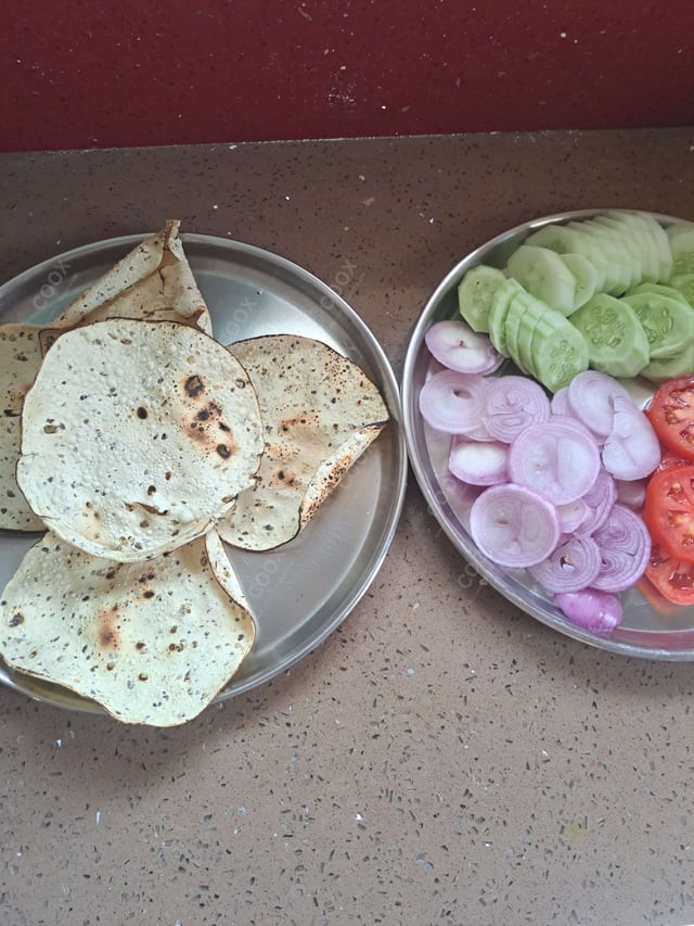 Delicious Salad, Papad prepared by COOX