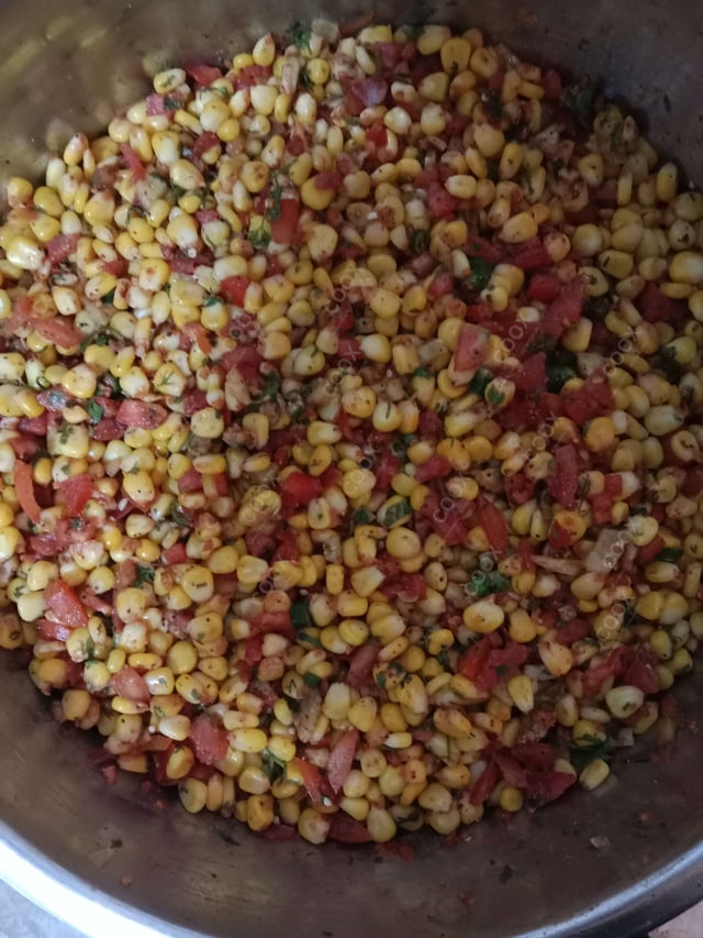 Delicious Corn Chaat prepared by COOX